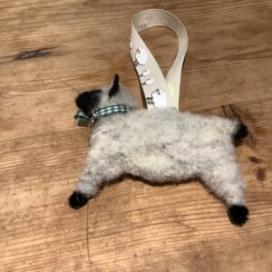 Needle Felted Sheep and Alpaca Ornaments
